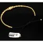 Exquisites Zug-Armband in edlem Design mit vielen Goldperlen aus hochwertigem 585 14K verziert mit Zirkoniabesatz - längenverstellbar