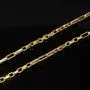 Exquisite Ankerkette aus edlem, hochglanzpoliertem 585 / 14K Gold, ca. 59 Länge ca. 3,5 mm