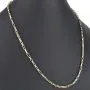 Exquisite Ankerkette aus edlem, hochglanzpoliertem 585 / 14K Gold, ca. 59 Länge ca. 3,5 mm