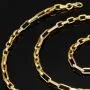 Exquisite Ankerkette aus edlem, hochglanzpoliertem 585 / 14K Gold, ca. 59 Länge ca. 3,5 mm