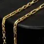 Exquisite Ankerkette aus edlem, hochglanzpoliertem 585 / 14K Gold, ca. 59 Länge ca. 3,5 mm