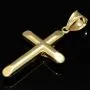 Feiner Kruzifix-Anhänger mit Jesus Christus aus hochwertigem 14K 585er Bicolor Gold (Gelbgold und Weißgold)