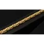 Exklusives Königsarmband aus hochwertigem, massivem 14K / 585 Gold, ca. 23,5 cm lang, ca. 5,5 mm