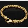 Exklusives Königsarmband aus hochwertigem, massivem 14K / 585 Gold, ca. 23,5 cm lang, ca. 5,5 mm