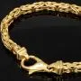 Exklusives Königsarmband aus hochwertigem, massivem 14K / 585 Gold, ca. 23,5 cm lang, ca. 5,5 mm