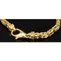 Exklusives Königsarmband aus hochwertigem, massivem 14K / 585 Gold, ca. 23,5 cm lang, ca. 5,5 mm