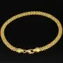 Filigranes Armband aus fein gearbeiteten Gliedern aus edlem 14K 585 Gold ca. 19cm, 4mm