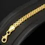 Filigranes Armband aus fein gearbeiteten Gliedern aus edlem 14K 585 Gold ca. 19cm, 4mm