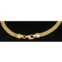 Filigranes Armband aus fein gearbeiteten Gliedern aus edlem 14K 585 Gold ca. 19cm, 4mm