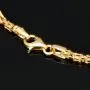 Stilvolles Königsarmband aus edlem 14K 585 Gold mit funkelndem, schwarzen Zirkoniabesatz in ca. 22 cm Länge