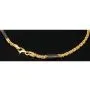 Stilvolles Königsarmband aus edlem 14K 585 Gold mit funkelndem, schwarzen Zirkoniabesatz in ca. 22 cm Länge