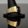 Nobler Siegelring mit einem strahlend funkelnden Zirkonia besetzt aus 585er 14 Karat Gold (Ringgröße ca. 69)