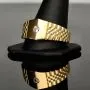 Nobler Siegelring mit einem strahlend funkelnden Zirkonia besetzt aus 585er 14 Karat Gold (Ringgröße ca. 69)