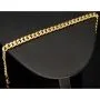 Hochglanzpoliertes Panzerarmband aus exquisitem Gelbgold (14K/585 Gold) in 6 mm Stärke, ca. 21,5 cm Länge