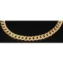 Hochglanzpoliertes Panzerarmband aus exquisitem Gelbgold (14K/585 Gold) in 6 mm Stärke, ca. 21,5 cm Länge
