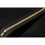 Hochglanzpoliertes Panzerarmband aus exquisitem Gelbgold (14K/585 Gold) in 6 mm Stärke, ca. 21,5 cm Länge