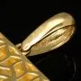 Hochwertig gearbeiteter Maschinengewehr-Anhänger aus edlem, hochglanzpoliertem 585 / 14K Gold fein besetzt mit Zirkoniasteinen