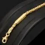 Edles Königsarmband mit dekorativen Elementen verziert mit feinem Greco-Dekor aus hochwertigem 14K 585 Gold (ca. 3,7 g, 22cm, 2,5mm)