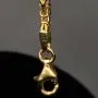 Edles Königsarmband mit dekorativen Elementen verziert mit feinem Greco-Dekor aus hochwertigem 14K 585 Gold (ca. 3,7 g, 22cm, 2,5mm)