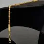 Edles Königsarmband mit dekorativen Elementen verziert mit feinem Greco-Dekor aus hochwertigem 14K 585 Gold (ca. 3,7 g, 22cm, 2,5mm)