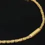 Edles Königsarmband mit dekorativen Elementen verziert mit feinem Greco-Dekor aus hochwertigem 14K 585 Gold (ca. 3,7 g, 22cm, 2,5mm)