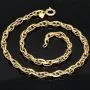 Exquisite Goldkette in außergewöhnlichem Design für Damen aus funkelndem Bicolor 585 / 14K Gold (ca. 50cm)