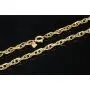 Exquisite Goldkette in außergewöhnlichem Design für Damen aus funkelndem Bicolor 585 / 14K Gold (ca. 50cm)