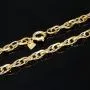 Exquisite Goldkette in außergewöhnlichem Design für Damen aus funkelndem Bicolor 585 / 14K Gold (ca. 50cm)