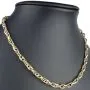 Exquisite Goldkette in außergewöhnlichem Design für Damen aus funkelndem Bicolor 585 / 14K Gold (ca. 50cm)