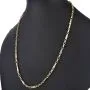 Funkelnde Ankerkette in feinem Greco-Stil aus edlem Gold (14k 585 Gelbgold)- ca. 60cm lang, 3mm breit