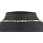 Funkelnde Ankerkette in feinem Greco-Stil aus edlem Gold (14k 585 Gelbgold)- ca. 60cm lang, 3mm breit