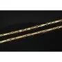 Funkelnde Ankerkette in feinem Greco-Stil aus edlem Gold (14k 585 Gelbgold)- ca. 60cm lang, 3mm breit
