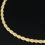 Fein gearbeitetes Twist-Armband / Kordelarmband aus edlem 14k 585 Gold , ca. 2mm, 22cm