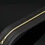 Fein gearbeitetes Twist-Armband / Kordelarmband aus edlem 14k 585 Gold , ca. 2mm, 22cm