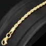 Fein gearbeitetes Twist-Armband / Kordelarmband aus edlem 14k 585 Gold , ca. 2mm, 22cm