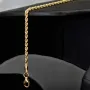 Funkelndes Twist-Armband Kordelarmband aus hochwertigem 585 14k Gold, ca. 2mm breit, 17cm lang