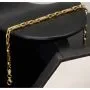 Funkelndes Ankerarmband mit filgranem Greco-Design - Armband aus hochglanzpoliertem 14K 585 Gold ca. 22cm, 3,5mm