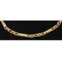 Funkelndes Ankerarmband mit filgranem Greco-Design - Armband aus hochglanzpoliertem 14K 585 Gold ca. 22cm, 3,5mm