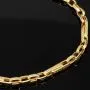 Funkelndes Ankerarmband mit filgranem Greco-Design - Armband aus hochglanzpoliertem 14K 585 Gold ca. 22cm, 3,5mm