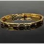 Nobles Armband in exquisitem Design aus hochwertigem 14K 585er Bicolor Gold (Gelb- und Weißgold) ca. 20,5cm, 6mm