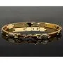 Nobles Armband in exquisitem Design aus hochwertigem 14K 585er Bicolor Gold (Gelb- und Weißgold) ca. 20,5cm, 6mm