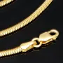 Feine Halskette im eleganten Fischgräten-Design aus 585 14K Gold (ca. 45cm lang, 2mm breit)