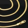 Feine Halskette im eleganten Fischgräten-Design aus 585 14K Gold (ca. 45cm lang, 2mm breit)