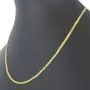 Fein fearbeitete, engmaschige Goldkette aus hochwertigem 585 / 14K Gold ca. 49 cm Länge 3 mm
