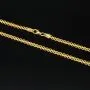 Fein fearbeitete, engmaschige Goldkette aus hochwertigem 585 / 14K Gold ca. 49 cm Länge 3 mm