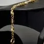 Exklusives Gold-Armband aus edlem, funkelndem Bicolor 585er Gelb- und Weißgold mit feinem Greco-Dekor (ca. 19 cm, 4mm)