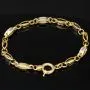 Exklusives Gold-Armband aus edlem, funkelndem Bicolor 585er Gelb- und Weißgold mit feinem Greco-Dekor (ca. 19 cm, 4mm)