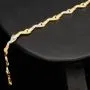 Exklusiv designtes Goldarmband aus hochwertigem 585er 14K Bicolor Gold in Gelb- und Weißgold (ca. 19 cm Länge, 5 mm Breite)