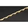 Exklusiv designtes Goldarmband aus hochwertigem 585er 14K Bicolor Gold in Gelb- und Weißgold (ca. 19 cm Länge, 5 mm Breite)