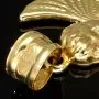 Funkelnder Schutzengel-Anhänger – Engel mit Herz aus 14k 585er Bicolor Gold (Gelbgold und Weißgold)